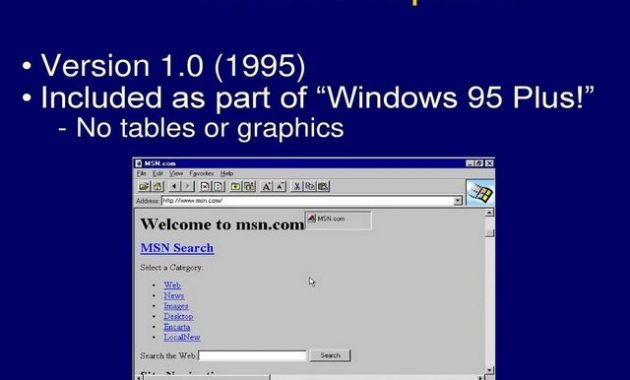 Sejarah Web Browser Internet Explorer